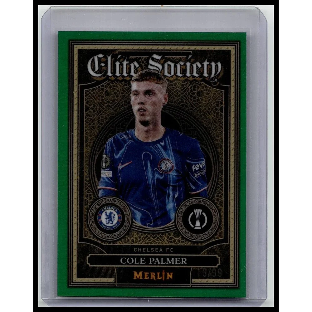 2024-25 Merlin UEFA s Cole Palmer #ES-6 Chelsea FC Elite Society Green #/99